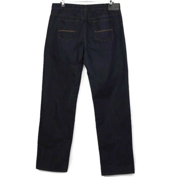 Blue Pronto Uomo Straight Leg Jeans Dark Big & Tall 40‎ X 38 Act 39 X 39 - Picture 1 of 12